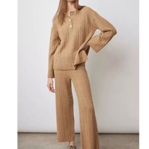 Rails Camel Knit Pants & Top Matching Set